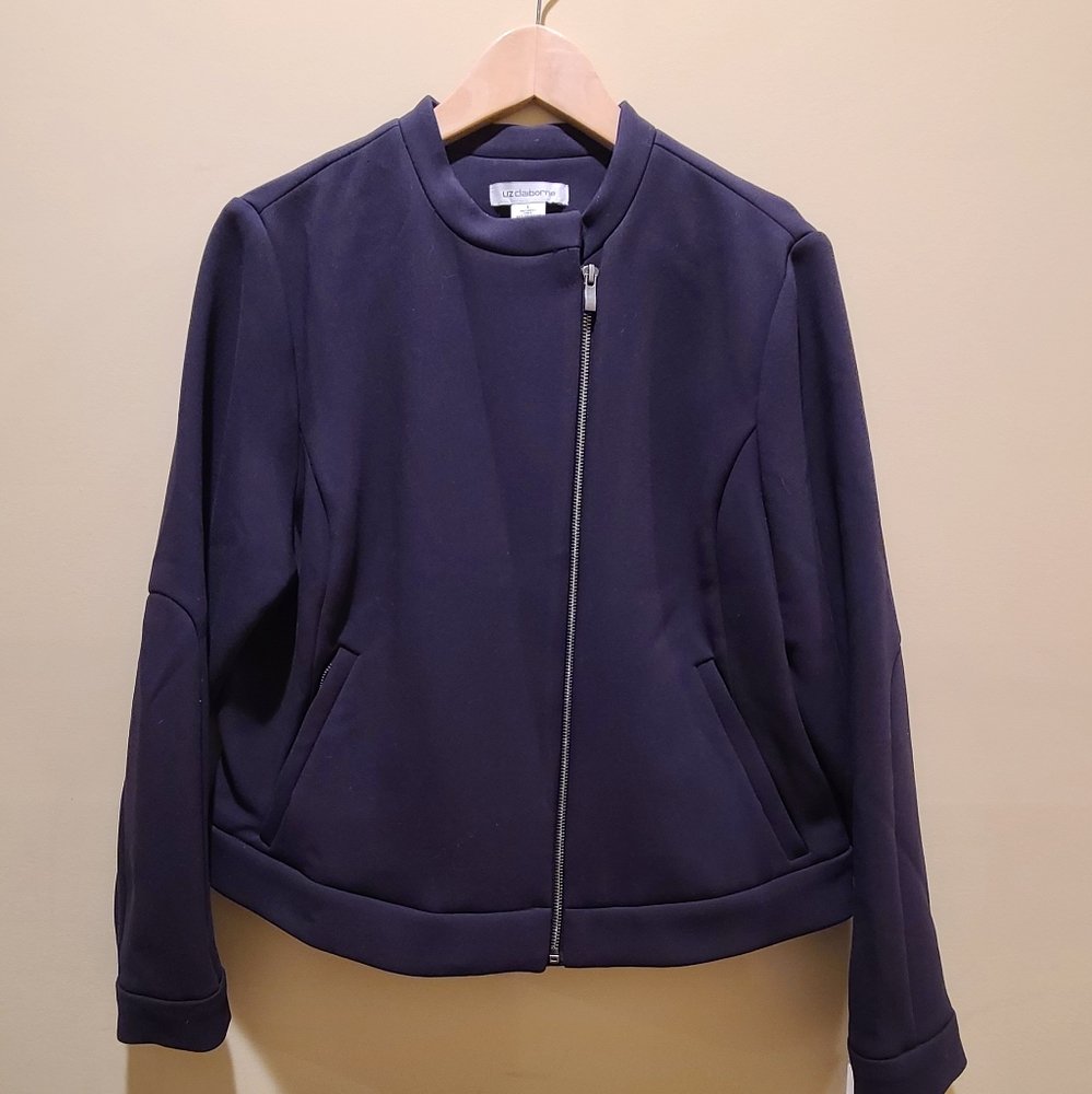 Liz Claiborne Womens Navy Jacket